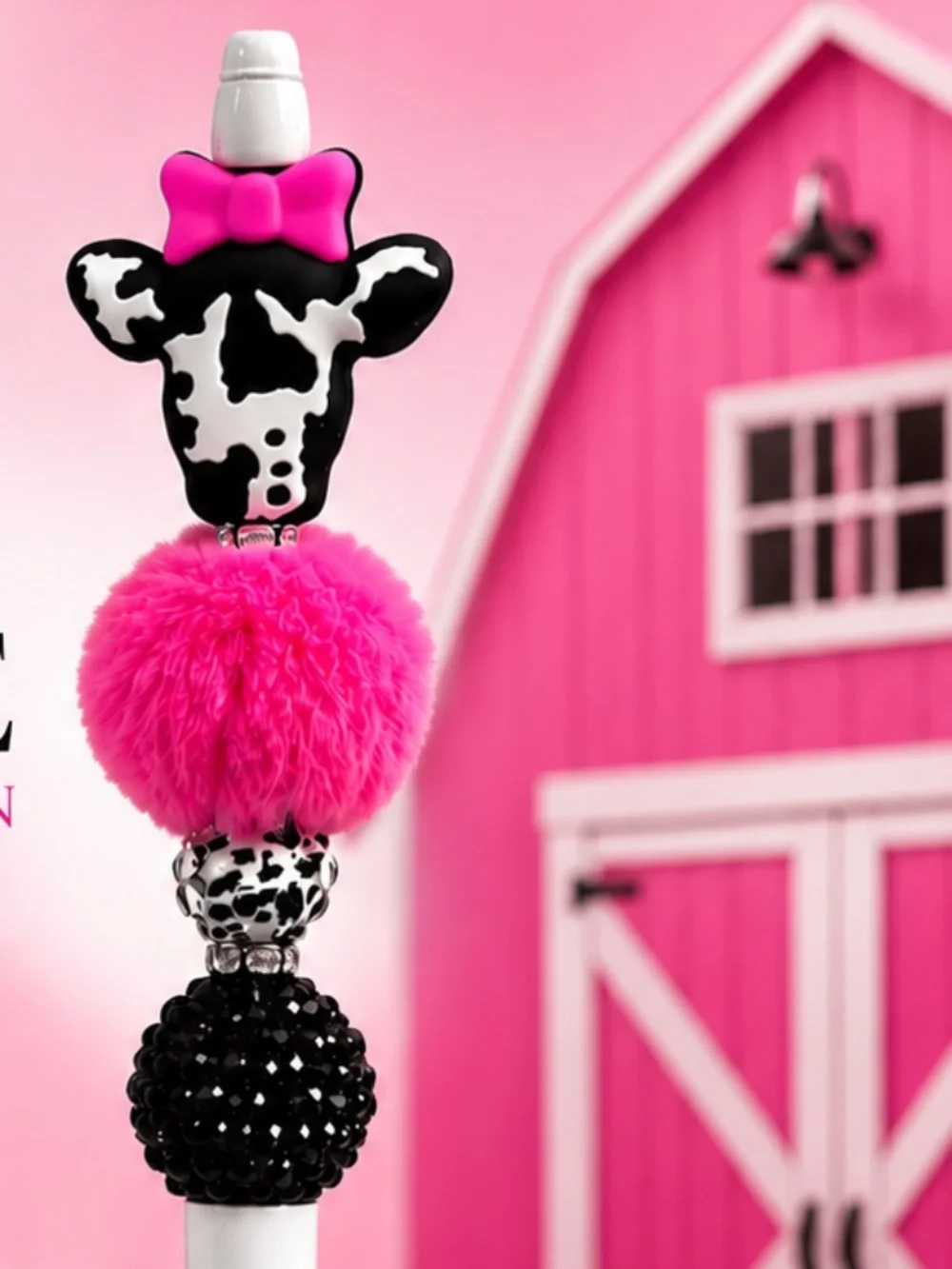 Hot Pink Pasture Luxe Decorative Pen